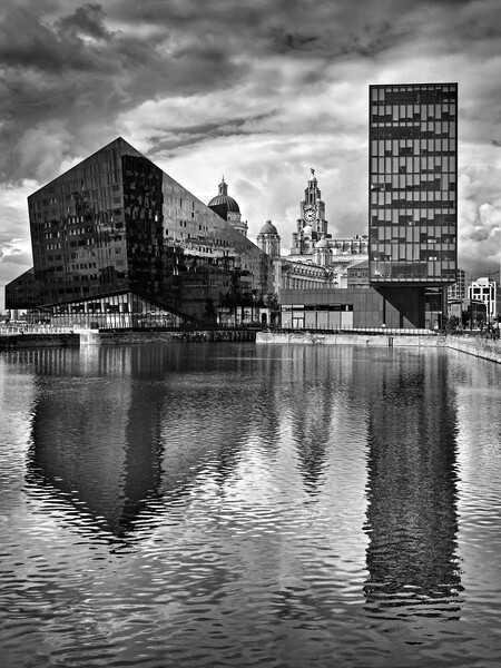 Canning Dock Reflections, Liverpool Picture Board by Darren Galpin
