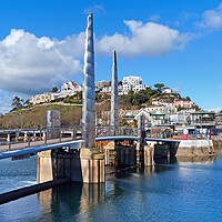 Buy canvas prints of Torquay Harbour Bridge by Darren Galpin
