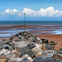 Buy canvas prints of Minehead Beach Panorama  by Darren Galpin