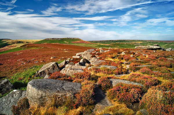 View from Over Owler Tor   Picture Board by Darren Galpin