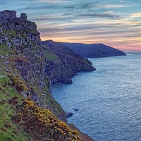 Buy canvas prints of Valley of the Rocks Sunset, Exmoor by Darren Galpin