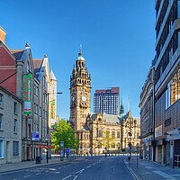 Buy canvas prints of  Sheffield Town Hall from Leopold Street by Darren Galpin