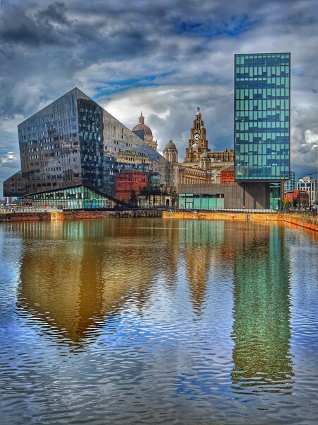 Canning Dock Reflections, Liverpool  Picture Board by Darren Galpin