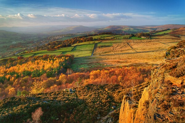 Hathersage Autumn Colours Picture Board by Darren Galpin