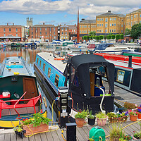 Buy canvas prints of Boats in Gloucester Docks    by Darren Galpin
