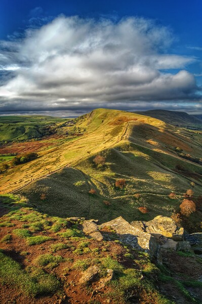 The Great Ridge, Derbyshire, Peak District Picture Board by Darren Galpin