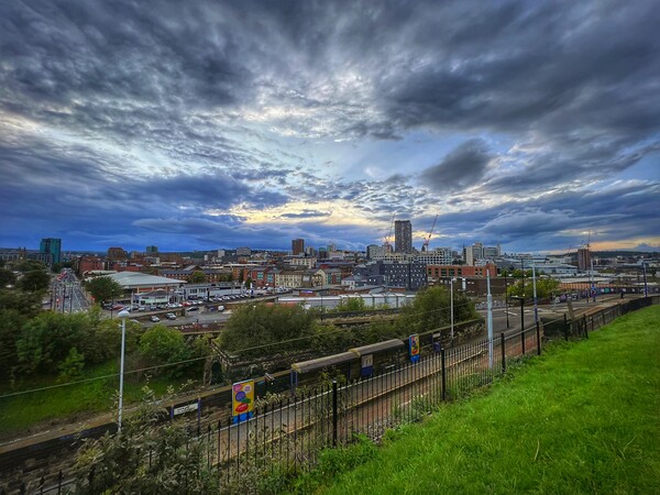 Sheffield Skyline Picture Board by Darren Galpin