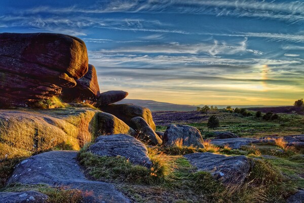 Owler Tor Sunset  Picture Board by Darren Galpin