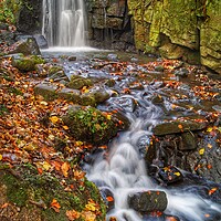 Buy canvas prints of Lumsdale Falls  by Darren Galpin