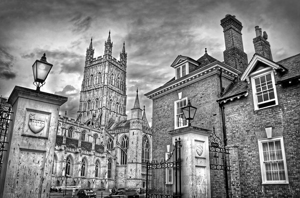 Entrance to Gloucester Cathedral   Picture Board by Darren Galpin