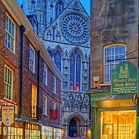 Buy canvas prints of York Minster from Minster Gates   by Darren Galpin