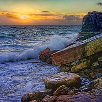 Buy canvas prints of Pulpit Rock Sunset by Darren Galpin