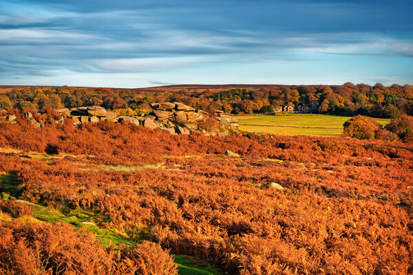 Owler Tor and Longshaw Picture Board by Darren Galpin