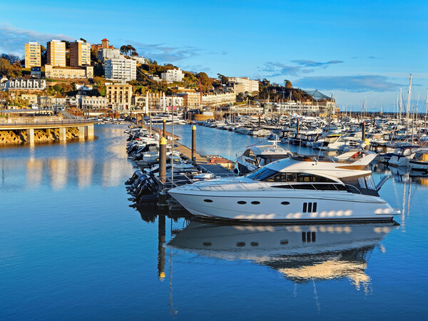 Torquay Harbour and Marina Picture Board by Darren Galpin