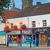 Buy canvas prints of Glastonbury Town Centre  by Darren Galpin