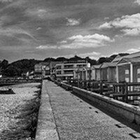 Buy canvas prints of Whitstable Beach Hut Panorama  by Darren Galpin