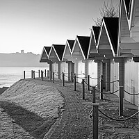 Buy canvas prints of Scarborough Beach Huts and Castle by Darren Galpin