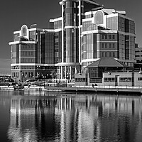 Buy canvas prints of Victoria Building, Salford Quays   by Darren Galpin