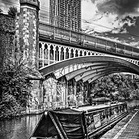 Buy canvas prints of Rochdale Canal and Beetham Tower  by Darren Galpin