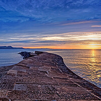 Buy canvas prints of Cobb Sunrise, Lyme Regis by Darren Galpin