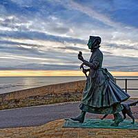 Buy canvas prints of Mary Anning Statue, Lyme Regis by Darren Galpin