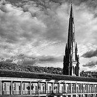 Buy canvas prints of Halifax Piece Hall and Square Church Spire  by Darren Galpin