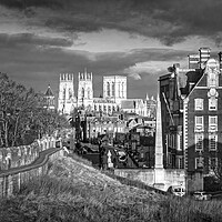 Buy canvas prints of York City Wall and Skyline  by Darren Galpin