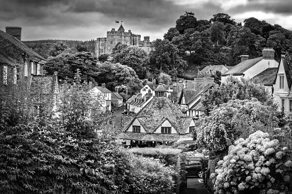 Dunster Village and Castle Picture Board by Darren Galpin