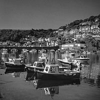 Buy canvas prints of West Looe River & Boats by Darren Galpin