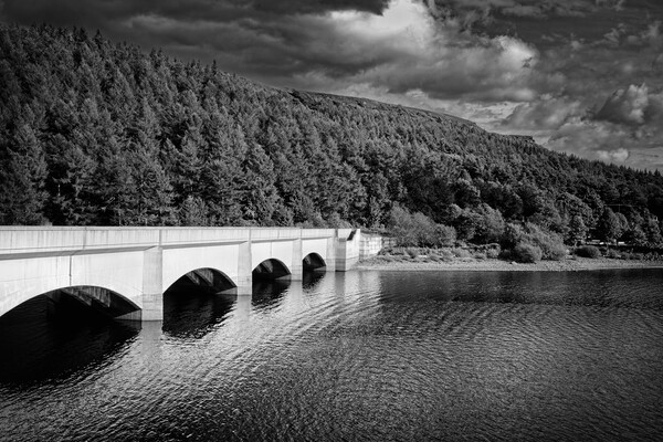 Ladybower Viaduct and Bamford Edge  Picture Board by Darren Galpin