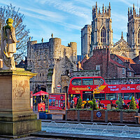 Buy canvas prints of York Cityscape at Bootham Bar by Darren Galpin