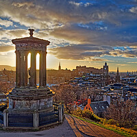 Buy canvas prints of Edinburgh from Calton Hill at Sunset by Darren Galpin