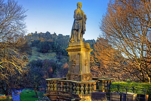 Edinburgh, Alan Ramsay Statue  Picture Board by Darren Galpin