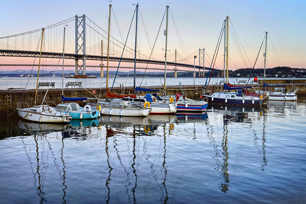 South Queensferry Harbour Picture Board by Darren Galpin