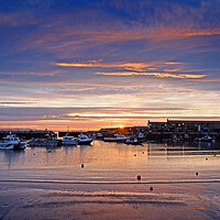 Buy canvas prints of Lyme Regis Harbour Sunrise by Darren Galpin