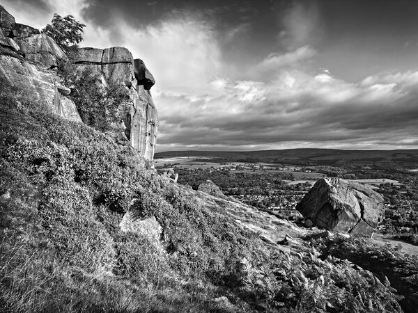 The Cow and Calf Rocks, Ilkley Picture Board by Darren Galpin