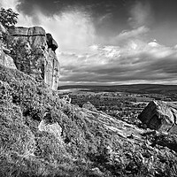 Buy canvas prints of The Cow and Calf Rocks, Ilkley by Darren Galpin
