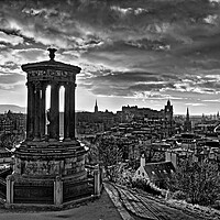 Buy canvas prints of Edinburgh Skyline from Calton Hill at Sunset by Darren Galpin