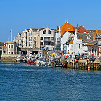 Buy canvas prints of Weymouth Harbour Bridge Panorama  by Darren Galpin