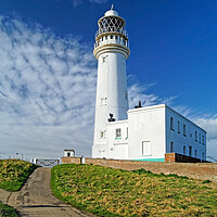 Buy canvas prints of Flamborough Head Lighthouse by Darren Galpin