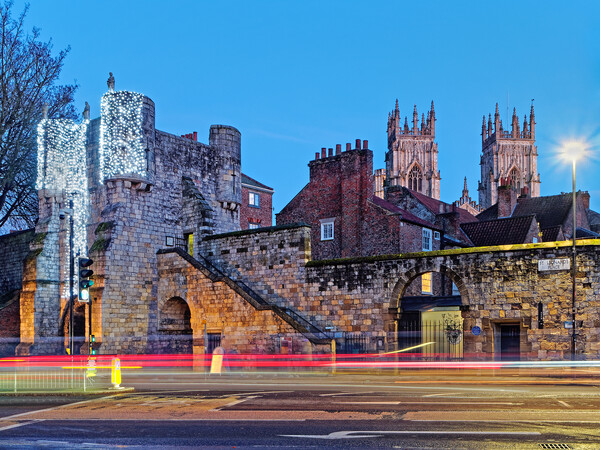 York Cityscape at Bootham Bar Picture Board by Darren Galpin