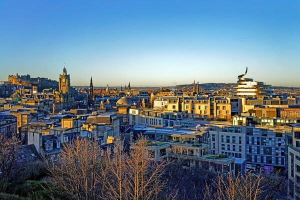 Edinburgh Skyline Picture Board by Darren Galpin