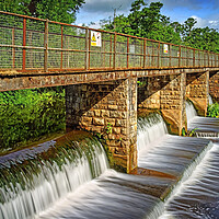Buy canvas prints of Taunton French Weir Bridge by Darren Galpin