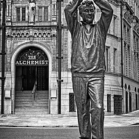 Buy canvas prints of Nottingham Brian Clough Statue by Darren Galpin