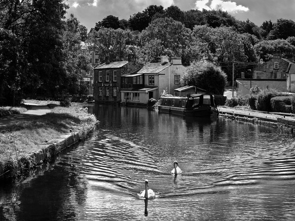 Rodley Barge Leeds Picture Board by Darren Galpin