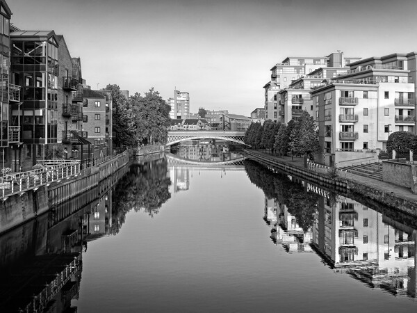 Leeds River Aire Picture Board by Darren Galpin