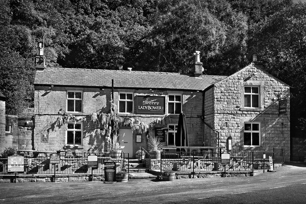 Peak District Ladybower Inn Picture Board by Darren Galpin