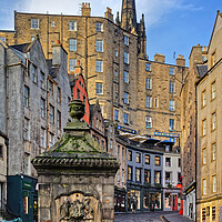 Buy canvas prints of Edinburgh West Bow by Darren Galpin