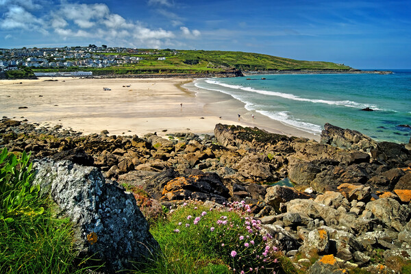 St Ives Porthmeor Beach Picture Board by Darren Galpin