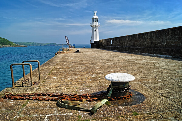 Mevagissey Lighthouse  Picture Board by Darren Galpin
